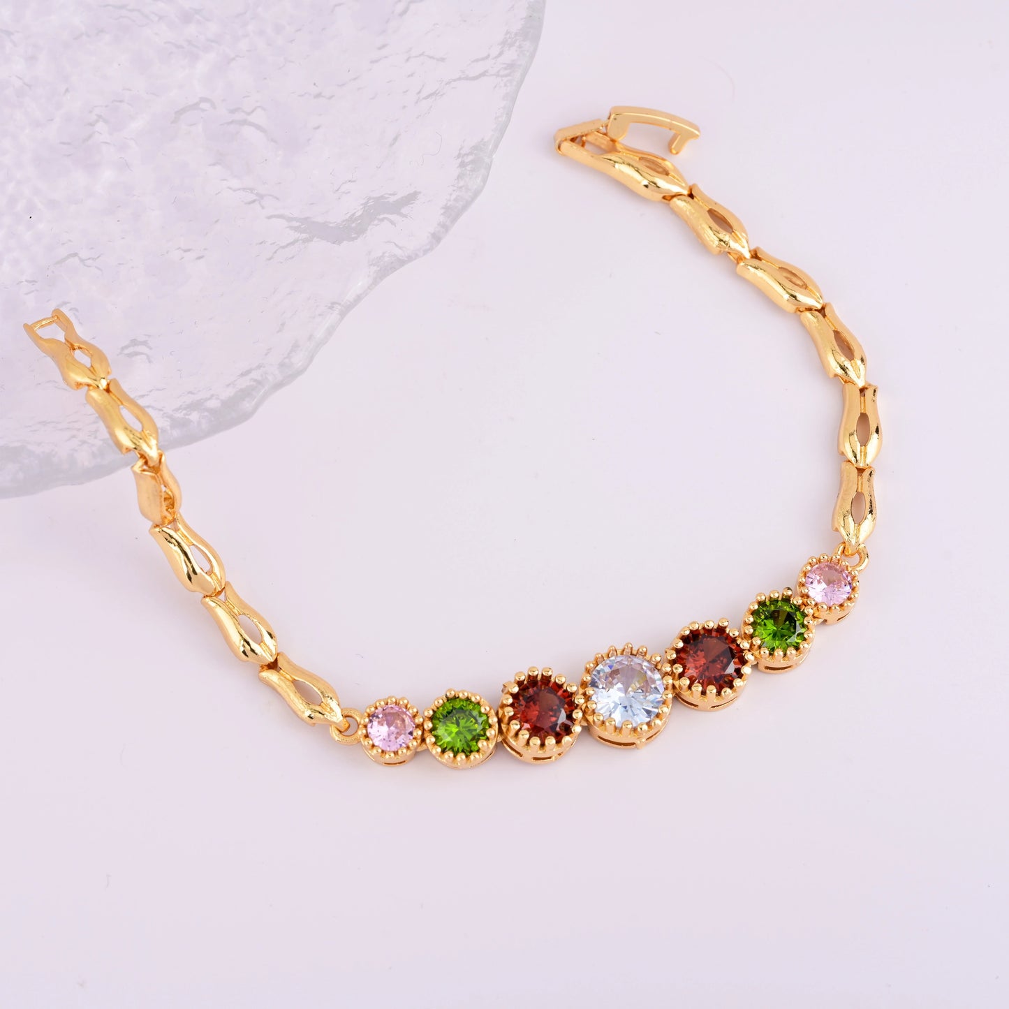 Seven Stones Gold Bracelet
