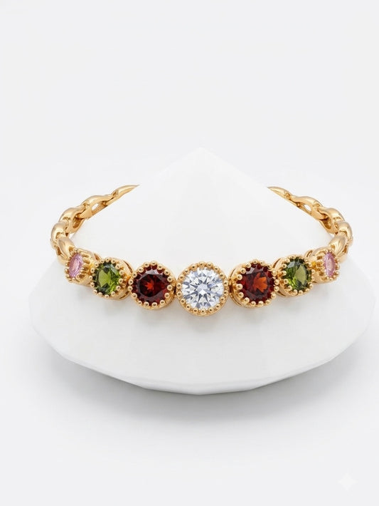 Seven Stones Gouden Armband