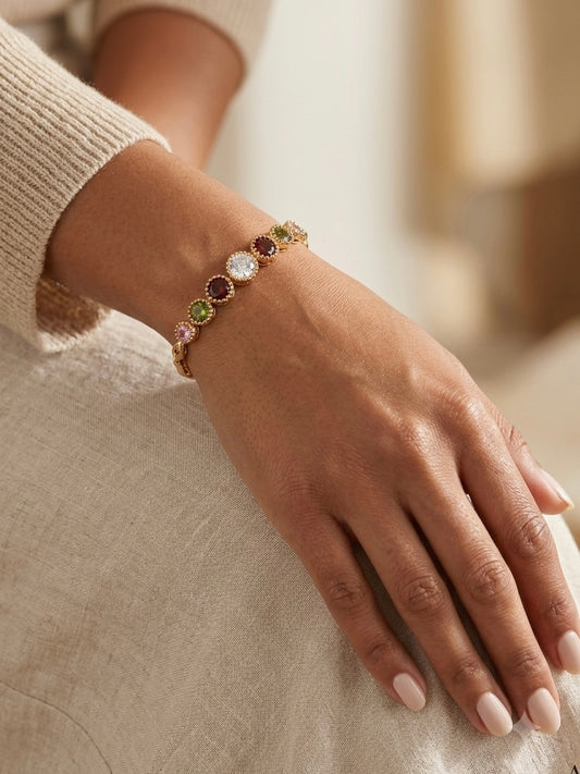 Seven Stones Gouden Armband