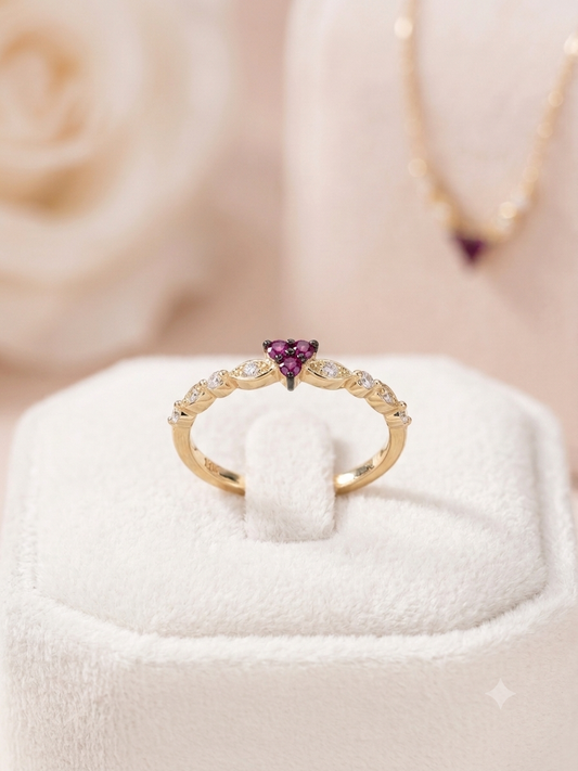 Aurora Heart Ring