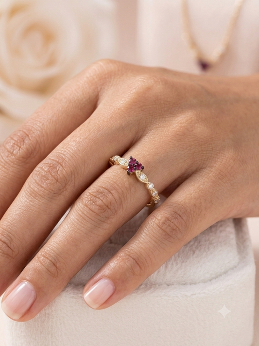 Aurora Heart Ring