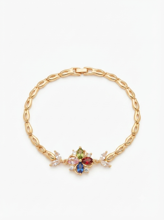 Bloom Crystal Gouden Armband