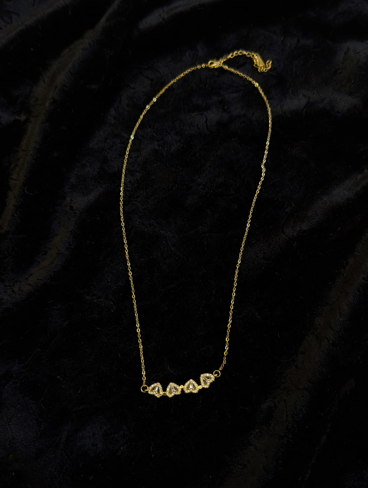Gouden Hartjes Bar Ketting