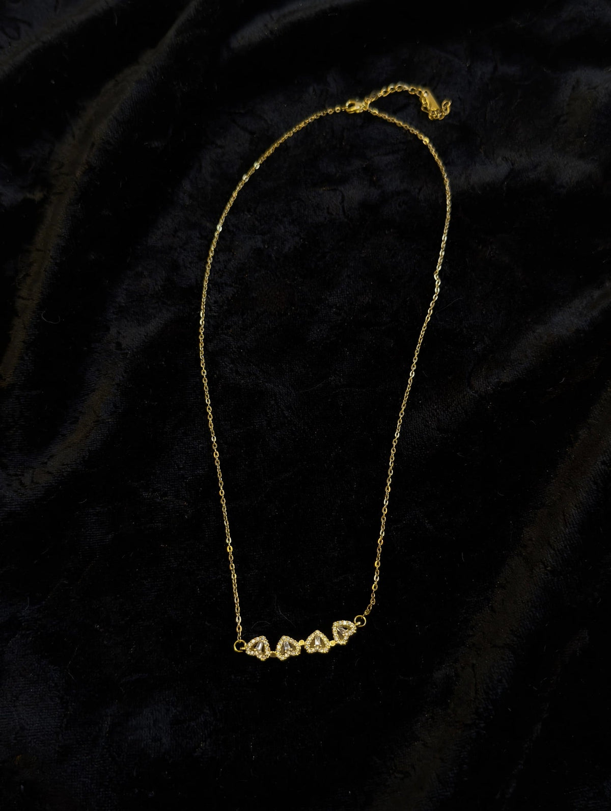 Gouden Hartjes Bar Ketting