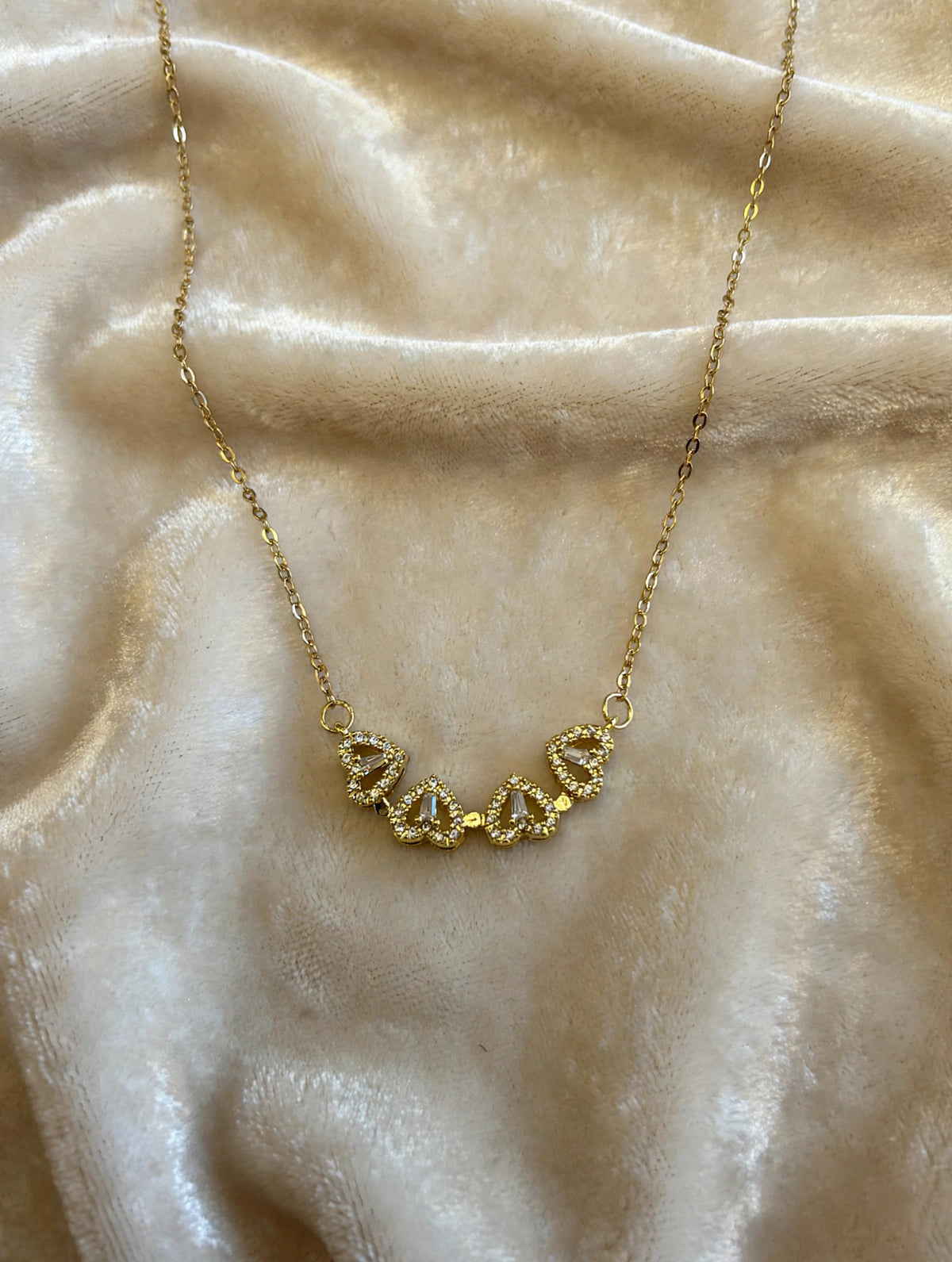 Gouden Klavertje Vier Zirkonia Ketting